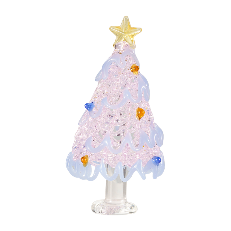 Ručně foukané sklo vánoční ozdoba na stůl