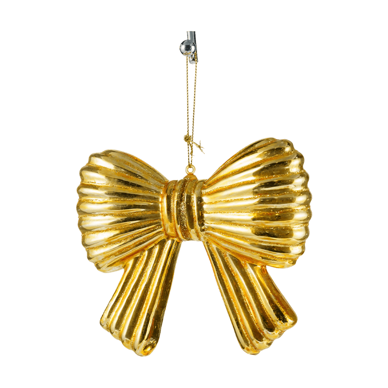 Vánoční třpytivá mašle Ornament závěsná dekorace
