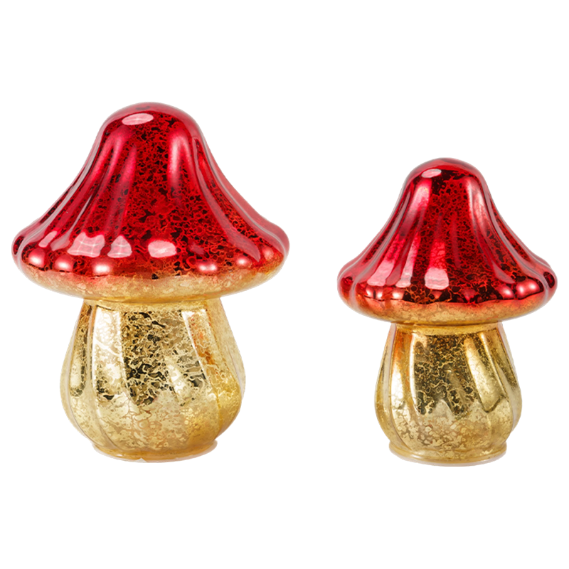 Ručně vyrobený přechod Merkur skleněné houby Ornament