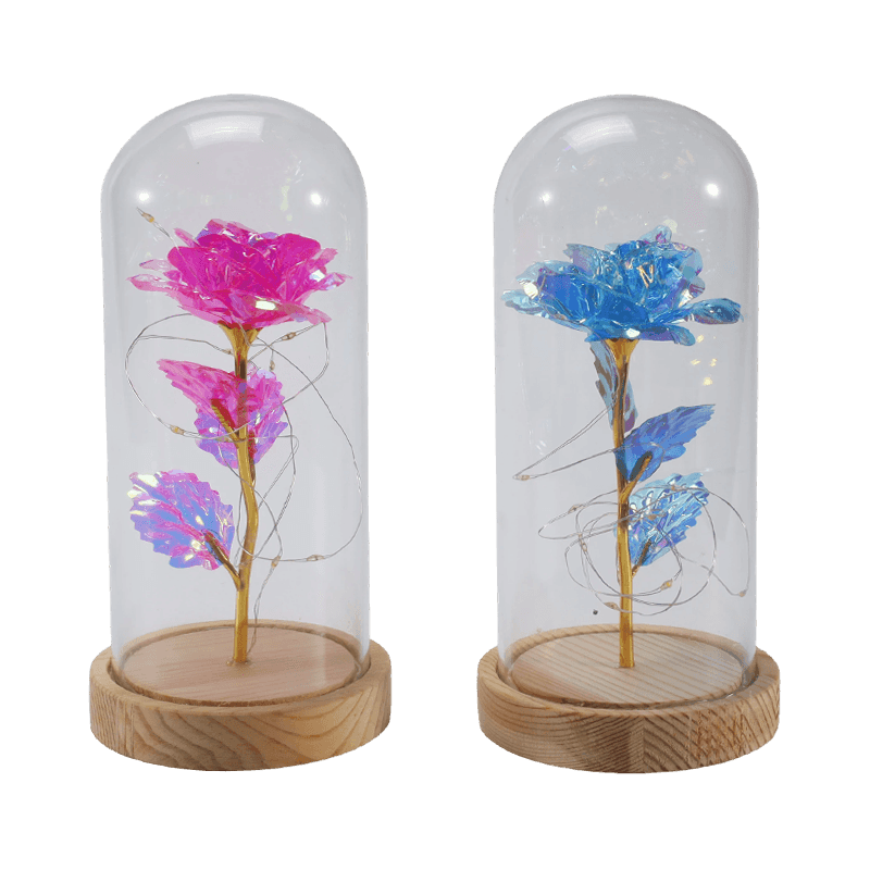 Galaxy Rose Glass Cloche Light (s/bez medvídka, více barev)