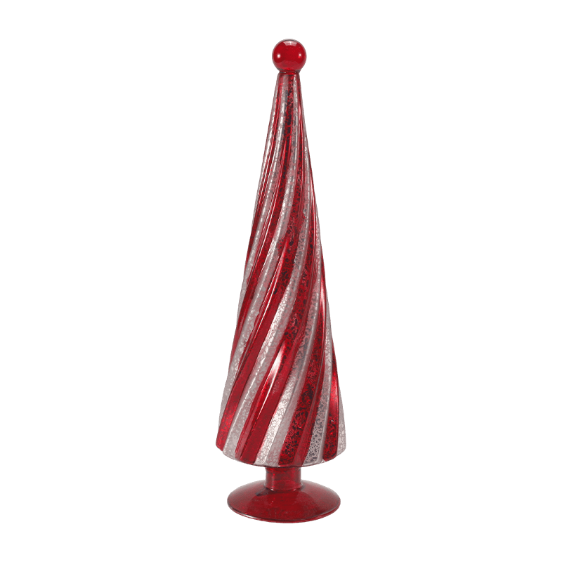 10*20 cm& 10*25cm & 10*30cm Vintage vánoční stromek Mercury Glass Swirl