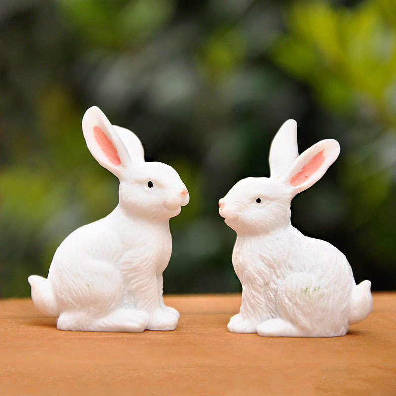 Sada dekorací figurky velikonočního zajíčka o průměru 8 cm