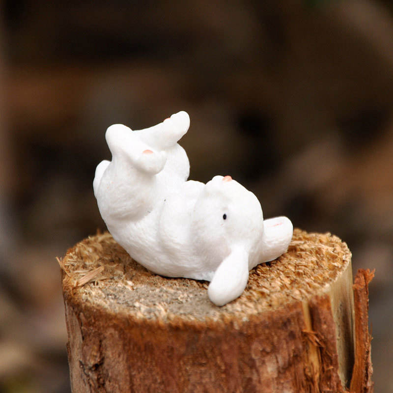Sada dekorací figurky velikonočního zajíčka o průměru 8 cm