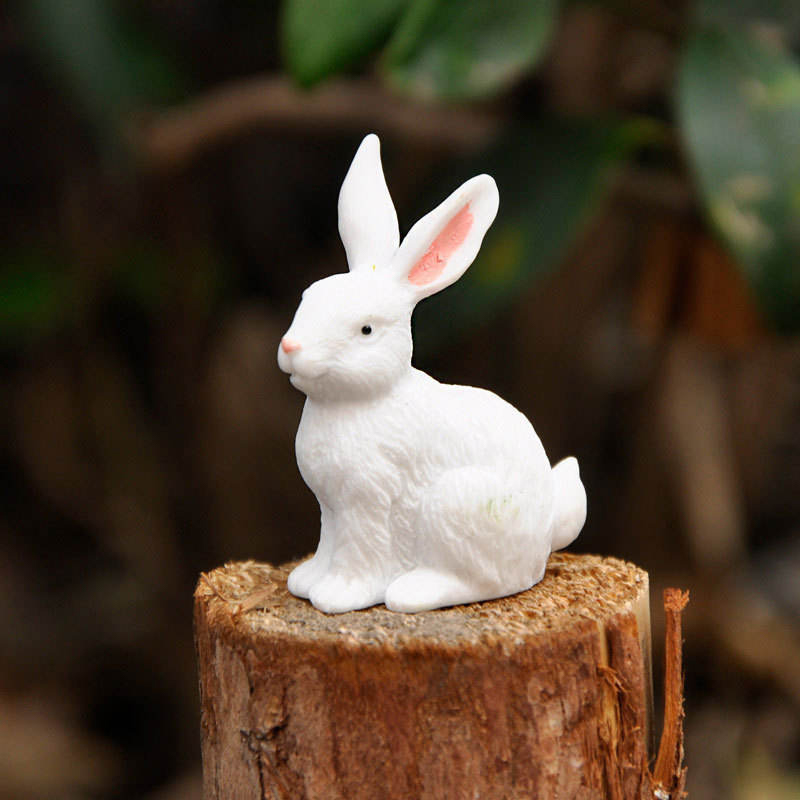 Sada dekorací figurky velikonočního zajíčka o průměru 8 cm