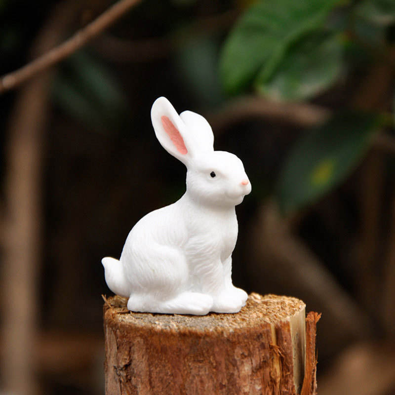 Sada dekorací figurky velikonočního zajíčka o průměru 8 cm