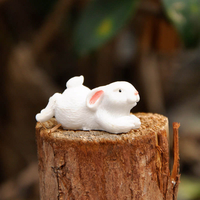 Sada dekorací figurky velikonočního zajíčka o průměru 8 cm