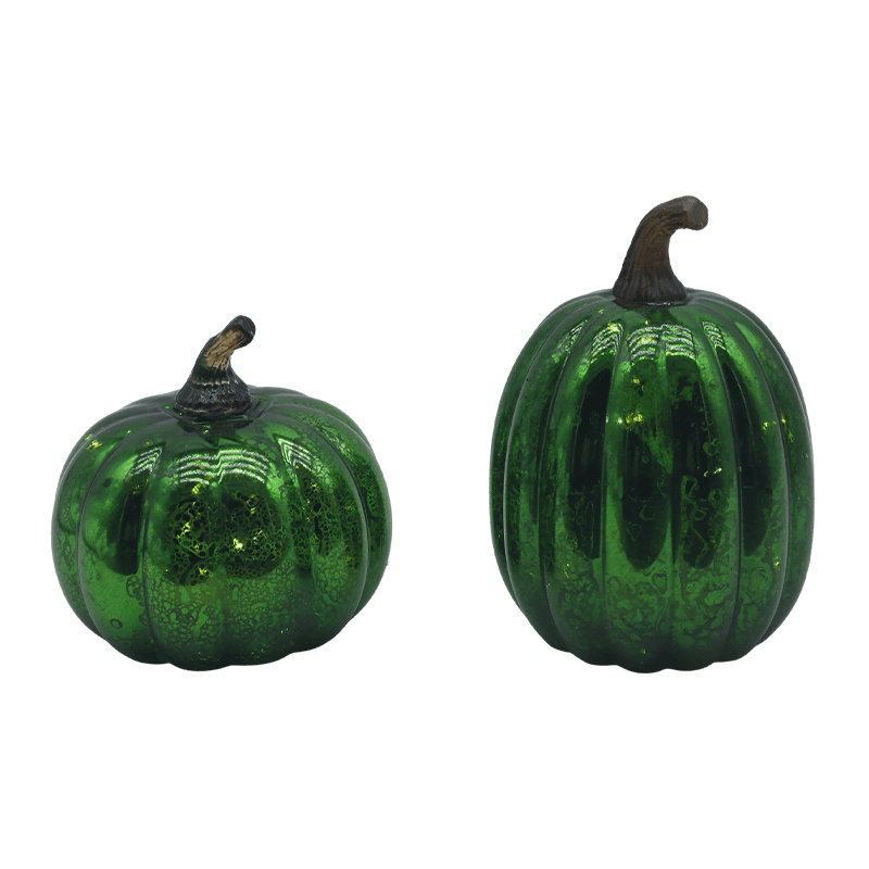 12 * 15 cm Halloween LED skleněná dýňová lampa na stolní ozdobu