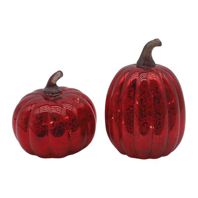 12 * 15 cm Halloween LED skleněná dýňová lampa na stolní ozdobu