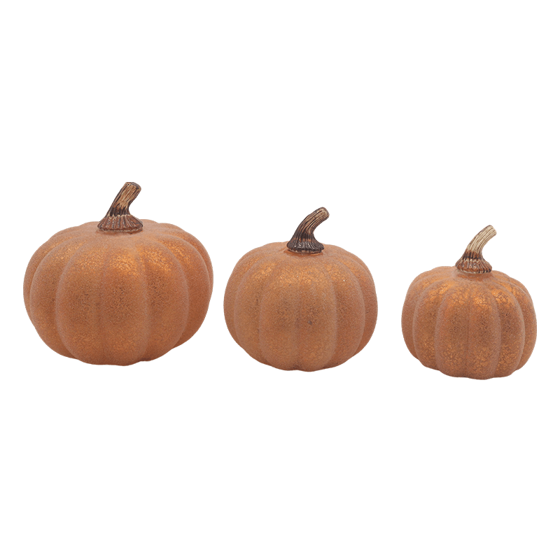 10 * 11,5 cm & 12 * 15 cm Halloween LED skleněná dýňová lampa Stolní ozdoba