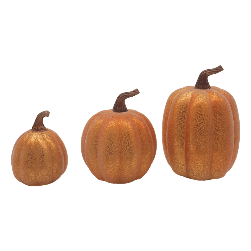 10 * 11,5 cm & 12 * 15 cm Halloween LED skleněná dýňová lampa Stolní ozdoba